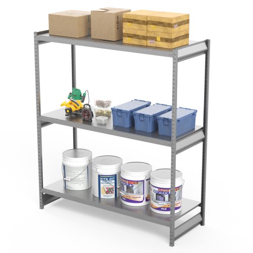 Полочный стеллаж СГ Ультра (2000х2100х600 мм) 3 яруса, цинк (СГУ 2021063)