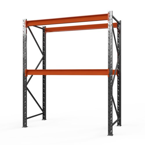 Стеллаж для склада Оптима, 2000x2500x785 мм. Ярусы: 2 шт. без настила