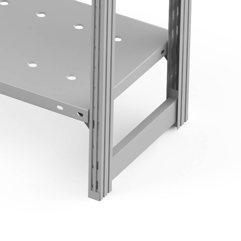 Стеллаж металлический ГТС Универсал, 2000x1000x500 мм. Полки: метал. перф.  4 шт. (ТСУ 20100541) – изображение №4