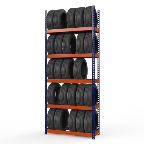 Стеллаж металлический Профи-Т для шин 3000x1240x500 мм. Ярусы:   5 шт. (Т-130/1-3,0)