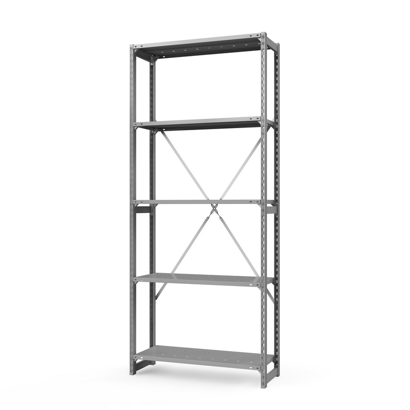 Стеллаж металлический ГТС Универсал, 2200х1560х300 мм. Полки: метал. усил. 4 шт. (ТСУ 22150342)