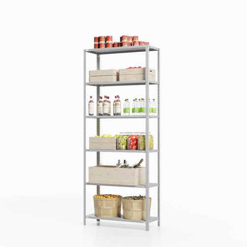 Стеллаж для погреба ТС Лайт, 2000x1200x400 мм. Полки: 6 шт. металл (ТС 20120460)