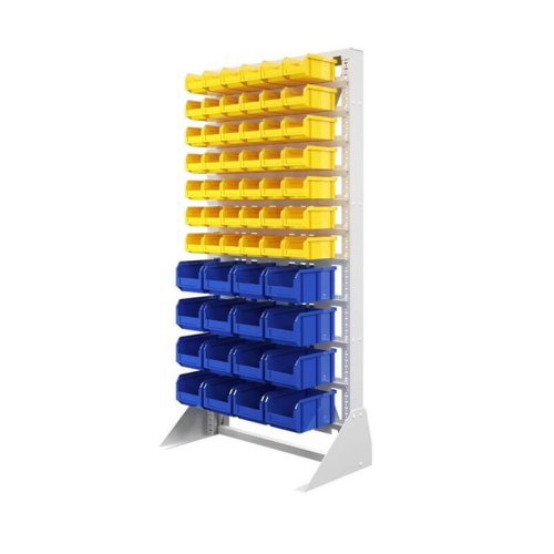 Система хранения с ящиками А1-07-04-00  (желтый/синий)