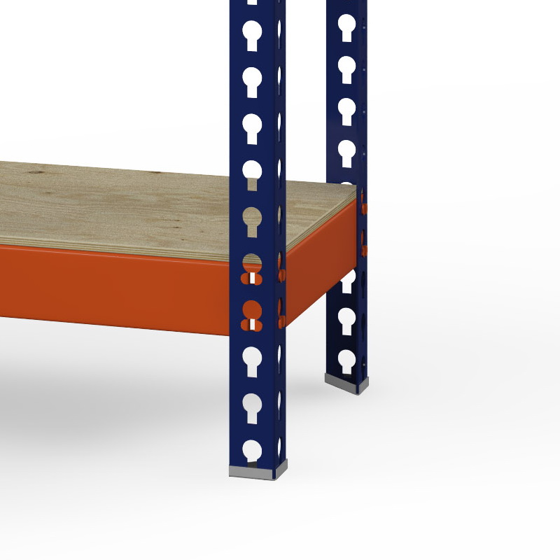 Стеллаж металлический Профи-Т 2000x1240x455 мм. Ярусы: фанера 4 шт. (Т-120/1 F/4) – изображение №5