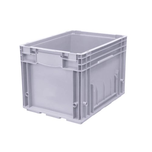 Пластиковый контейнер KLT 6429 универсальный серый, сплошной,  594х396х280 мм