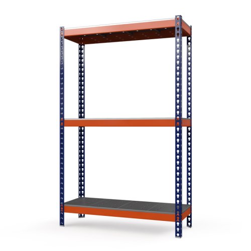 Складской стеллаж Профи-Т 2000x1540x1005 мм. Ярусы: оцинк. мет. перф. усил. 3 шт. (Т-160 P/3/У)