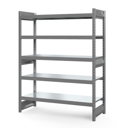 Полочный стеллаж СГ Ультра (2000х1200х500 мм) 5 ярусов, цинк (СГУ 2012055)