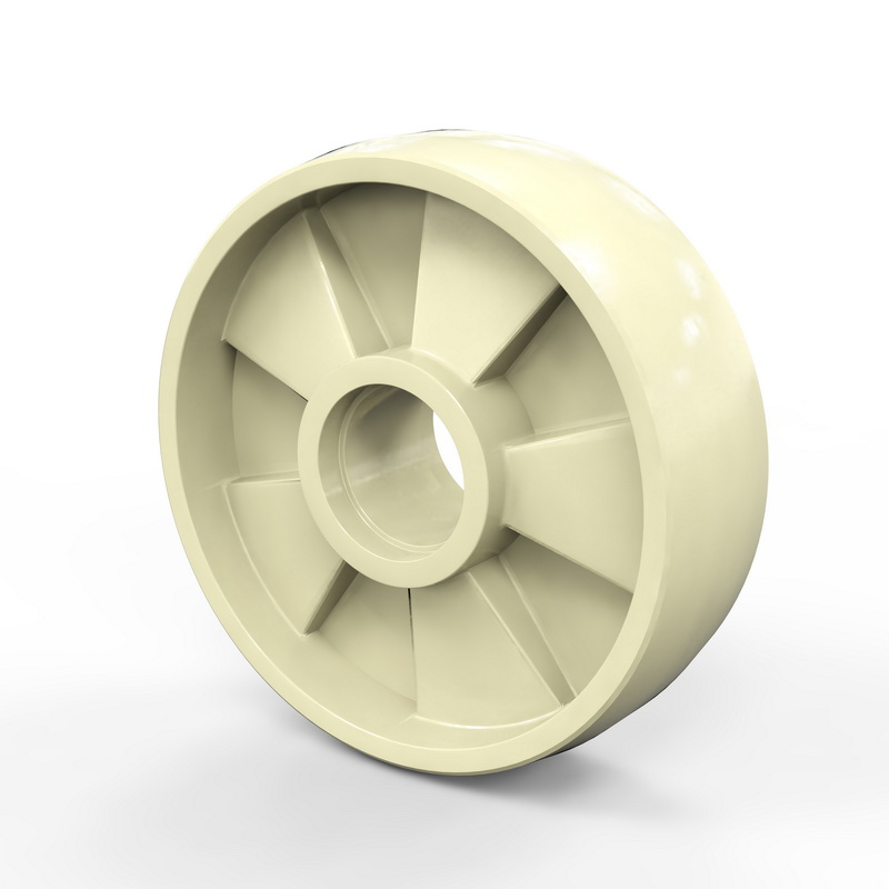 Колесо 160х50 нейлон без подшипников