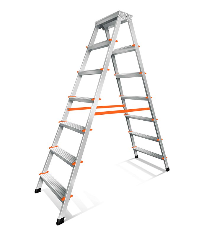 Стремянка двусторонняя Дуэт 207