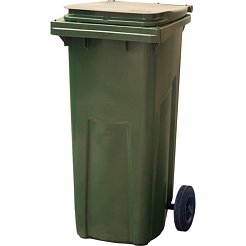 Мусорный контейнер п/э МКТ-120 зеленый (120 л)
