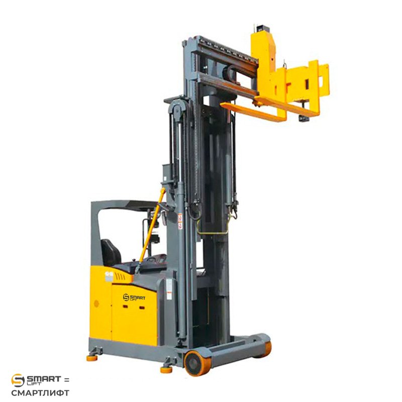 Узкопроходный ричтрак OPD15 (1500 кг; 9,5 м; li-ion 48В / 600Ач) СМАРТЛИФТ (SMARTLIFT)